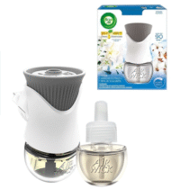 Difusor Elétrico Bom Ar Lirio Branco e Algodão Aparelho + Refil 16ml