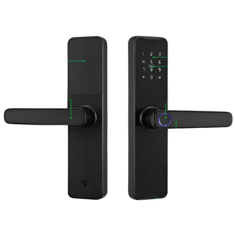 Fechadura Digital Biométrica Wifi Tuya Smart Life Touch Preto