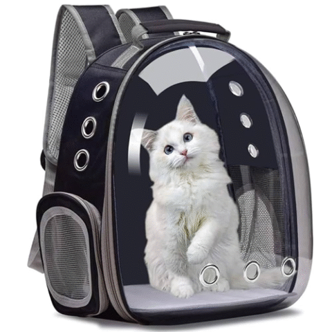 Mochila De Transporte Para Pets Cachorros E Gatos Com Ventilação