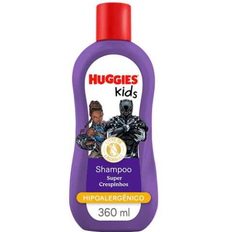 Shampoo Huggies Super Crespinhos Pantera Negra 360ml