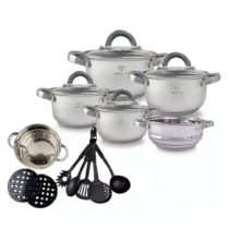 Jogo De Panelas Genebra 19 Peças Inox