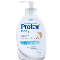 Sabonete Líquido Infantil para bebês Protex Baby Delicate Care 200ml