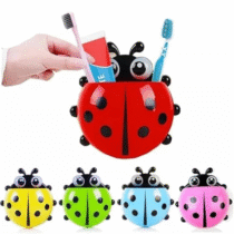 Porta Escova De Dentes Joaninha Infantil Suporte