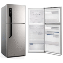 Geladeira Electrolux Frost Free 431L Efficient AutoSense Duplex Inox Look