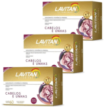 Kit Lavitan Hair Cabelos Unhas 180 Cápsulas