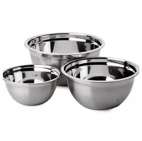 Conjunto de Tigelas Brinox Suprema 3 Peças Aço Inox