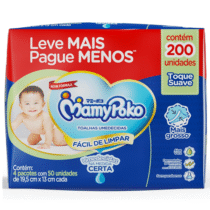 MamyPoko Lenços Umedecidos Toque Suave 200 Unidades