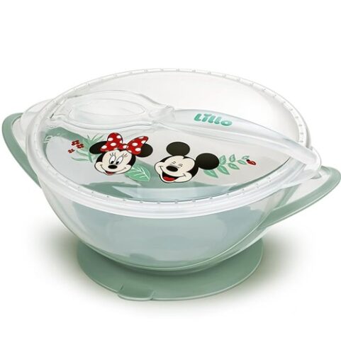 Prato Bowl com Ventosa e Colher Disney Lillo