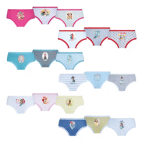 Kit 6 Calcinhas Infantis Disney 100% Algodão Lupo