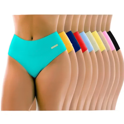Kit Com 10 Lindas Calcinha Cós Alto Magic