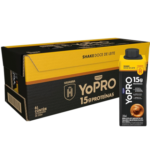 Pack 24 Unidades YoPRO Doce de Leite Havanna 15g Proteínas 250ml