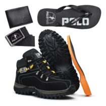 Kit Bota Masculina Adventure Coturno Botina + Brindes