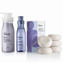 Kit Tododia Algodão 3 Produtos Hidratante + Body Splash + Caixa de Sabonete em Barra 5 unidades