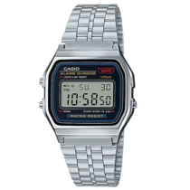 Relógio Casio Digital Vintage Unissex Prata