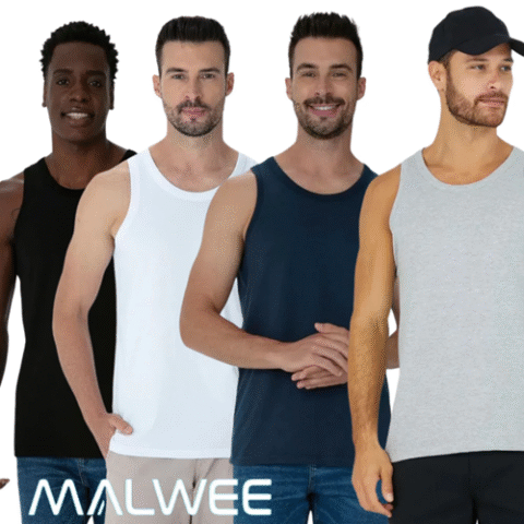 Regata Malwee Masculina Original 100% Algodão