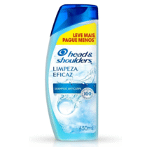 Shampoo Anticaspa Head & Shoulders Limpeza Eficaz 650ml