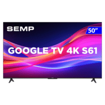 Smart TV Semp 50″ LED 4K ULtra HD Wi-Fi S61 Google Tv