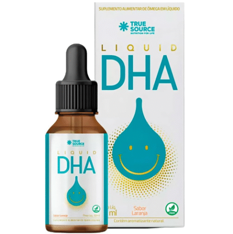 Suplemento Ômega3 DHA Liquid em Gotas Sabor Laranja – True Source