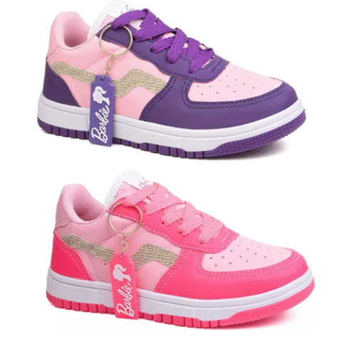Tênis Infantil Menina Casual Barbie Air Cout Dzu