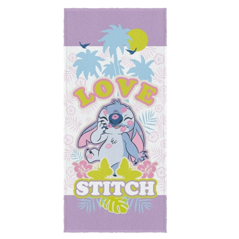 Toalha Felpuda de Banho Stitch Lepper