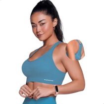 Top Feminino Academia Alta Sustentação Sem Costura Fitness Selene