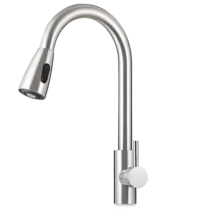 Torneira Gourmet Monocomando Extensor Aço Inox Escovada