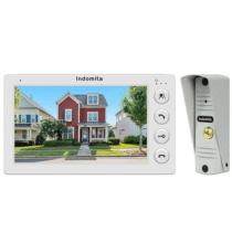 Vídeo Porteiro 7″ Polegadas Visão Noturna Infravermelha + 1 Campainha Exterior Indomita