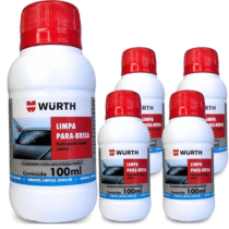 Wurth 5 Unidades Limpador de Parabrisa Liquido Para Reservatorio do Carro 100ml