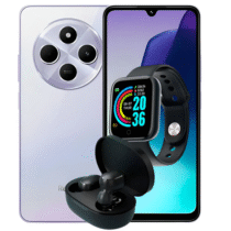 Xiaomi Redmi 14C 256GB 16GB Ram + Fone Xiaomi Airdots Bluetooth + Smartwatch D20 + Capa protetora