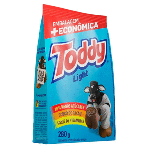 Achocolatado em Pó Toddy Light Pacote 280g