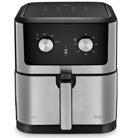 Airfryer Chrome Fry Inox Elgin 8L 1900W Inox