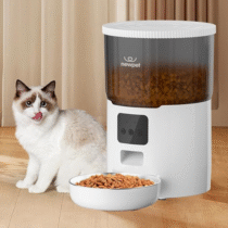 Alimentador Automático Pet 4L Controle de Aplicativo WiFi – Gravador de Voz
