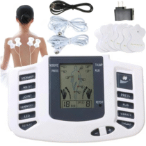 Aparelho Massageador Eletroestimulador Digital Portátil – Fisioterapia Com Eletrodos, Alívio De Dores, 8 Modos + 10 Intensidades