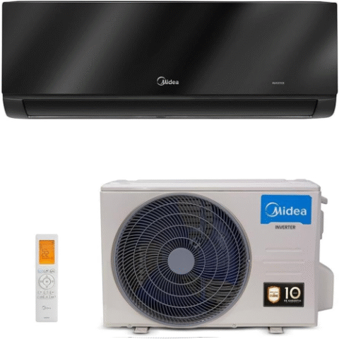 Ar Condicionado Split Inverter 12000 Btus Springer Midea Xtreme Save Connect High Wall Black Quente e Frio