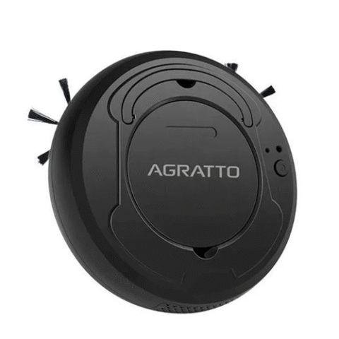 Aspirador Robô de Pó Agratto Praticci Preto 3 em 1 USB Preto
