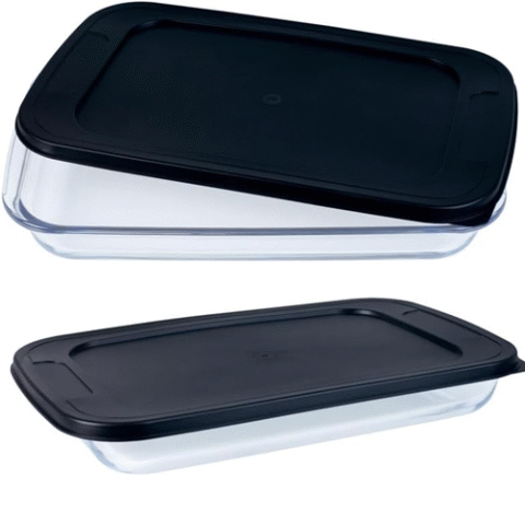 Assadeira Retangular Mor com Tampa 1,6L