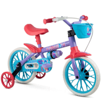 Bicicleta Stitch Aro 12 Com Rodinhas Nathor