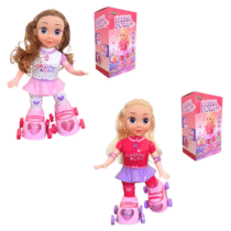 Boneca Patinadora Anda Canta Dança Luzes Som