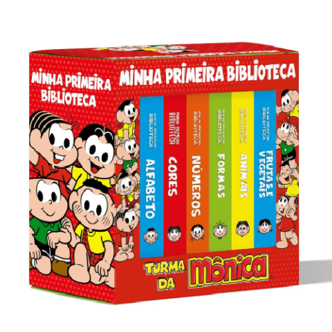 Box Turma da Mônica Coleção Minha Primeira Biblioteca