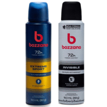 Bozzano Desodorante Aerossol Antitranspirante Extreme ou Invisible 150ml Bozzano Desodorante Aerossol Antitranspirante Extreme ou Invisible 150ml