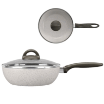 Brinox Frigideira/Wok com Tampa 28cm Ceramic Life Suprema 4,1L Vanilla
