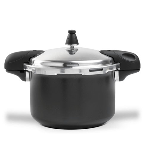 Brinox Panela de Pressão Pressure 5,4L Ceramic Life Antiaderente com Fundo de Indução Preto