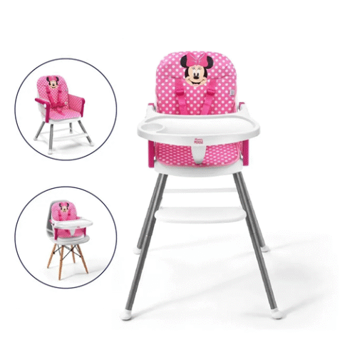 Cadeira Refeição 3 em 1 Minnie Ginger Multikids Baby