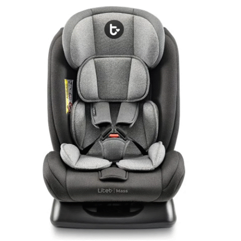 Cadeirinha infantil para carro Litet Mass Preta e Cinza – suporta até 36Kg