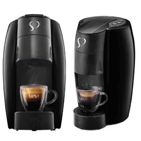 Cafeteira 3 Corações Espresso LOV Preta