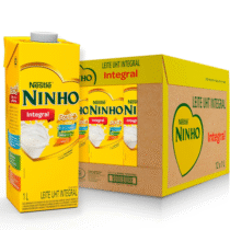 Caixa 12 Unidades Leite Integral Ninho 1L
