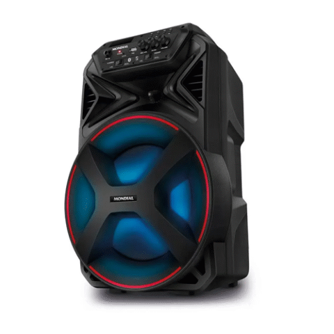 Caixa Amplificada Connect Partyplus Mondial Preto 250W RMS Bivolt CM-250