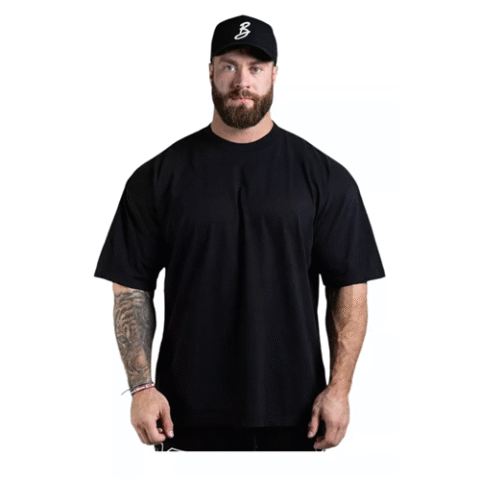 Camiseta Oversized Para Treino E Casual 100% Algodão