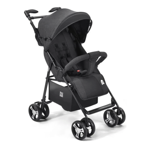 Carrinho De Passeio Flick Preto Multikids
