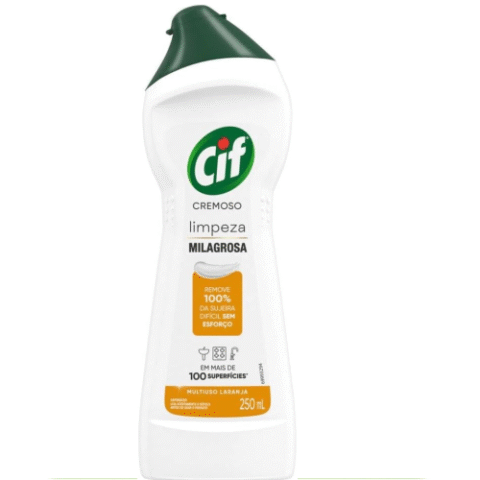 CIF Cremoso Limpeza Milagrosa Laranja 250ml